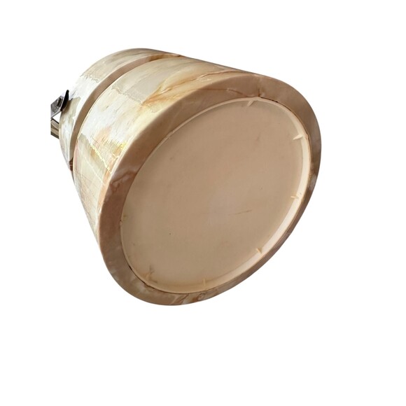 MCM Faux Marble Morgan &Co Ice Bucket | Vintage Bucket Brigade Barware - Picture 4 of 7
